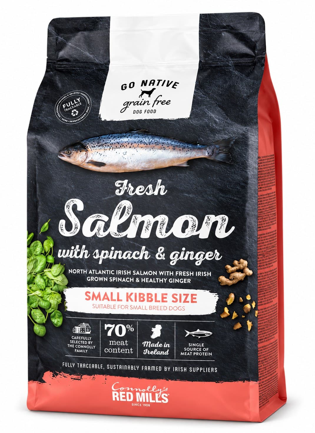 Go Native Salmon Spinach & Ginger