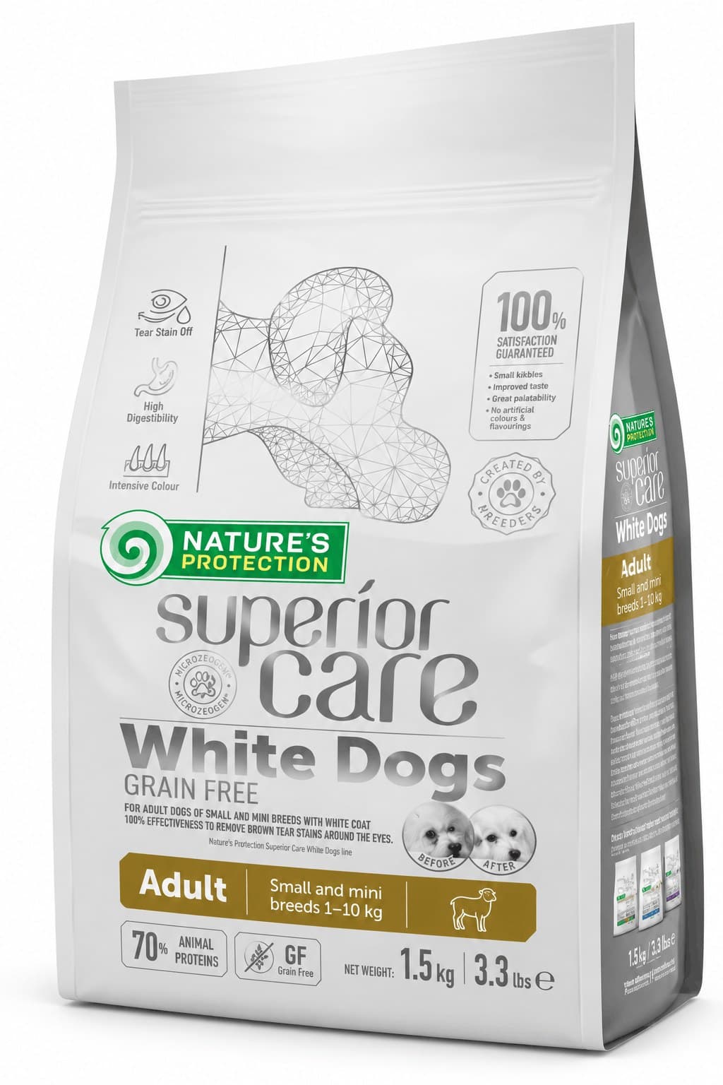 Natures Protection White Dogs GF Lamb Adult Small & Mini