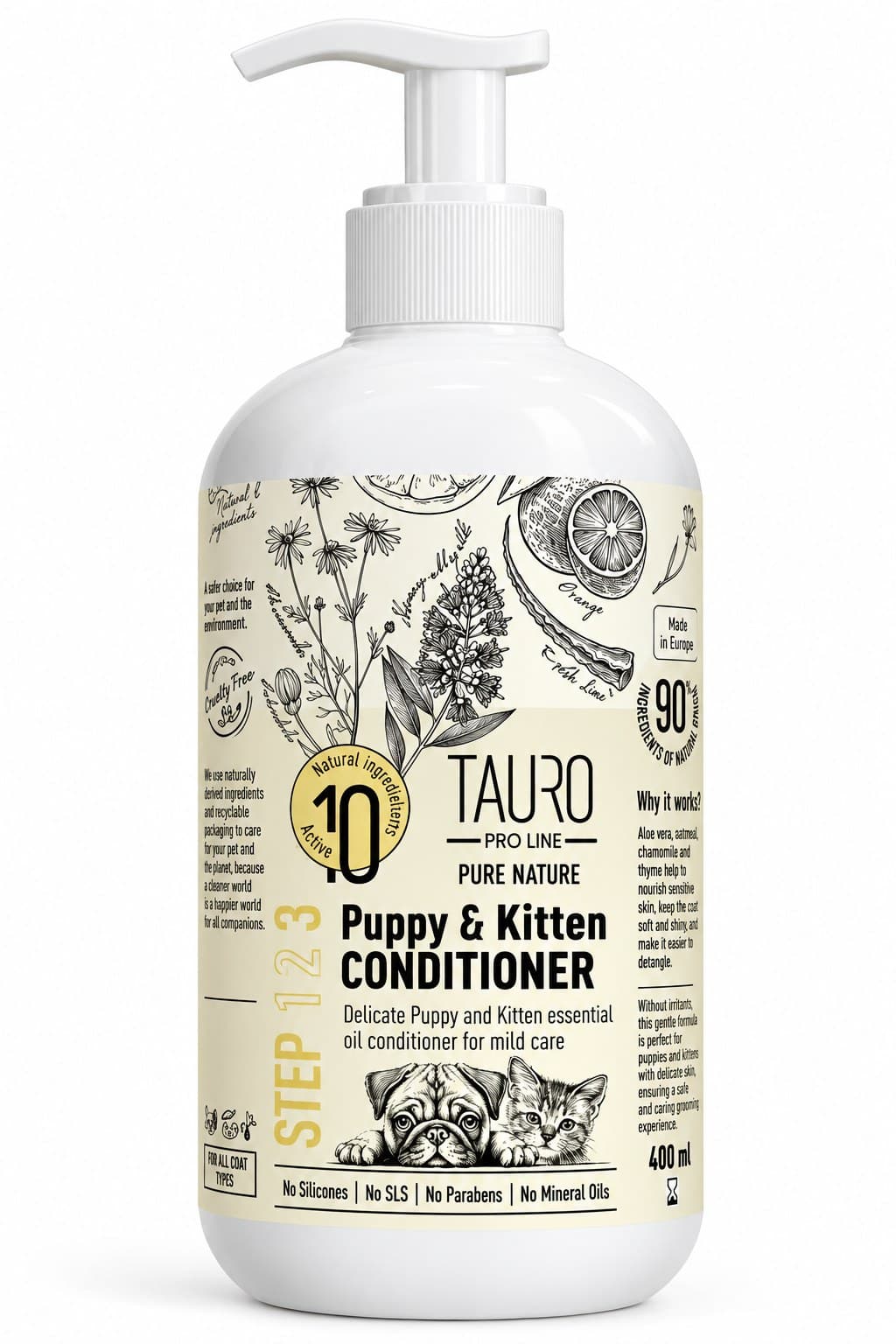 Tauro Pro Line Nature Delicate Puppy & Kitten Gentle Coat Conditionier
